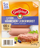 5 x feine Hähnchen Leberwurst